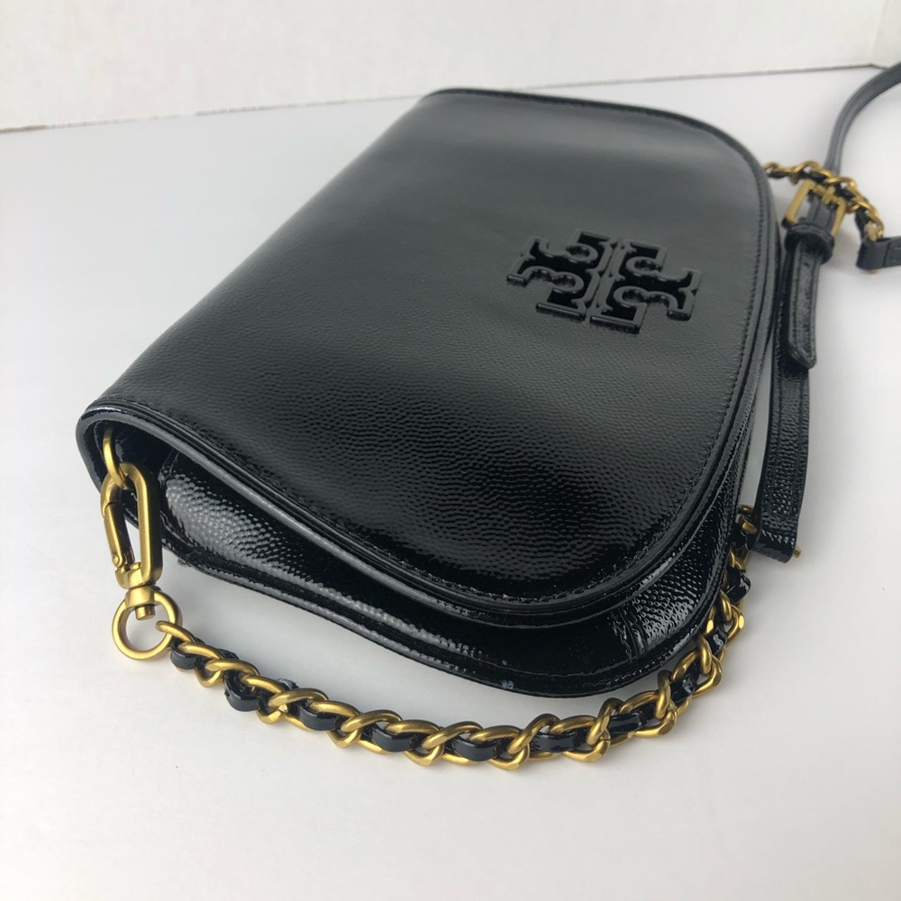 Tory Burch black patent leather clutch/crossbody - Picture 14 of 16